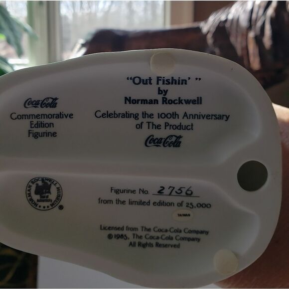 Coca-Cola Norman Rockwell "Gone Fishing" - Picture 9 of 11